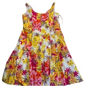 Jones Wear Women's Dress‎ size 14 Floral Sleeveless Knee Length Lined Zip Up